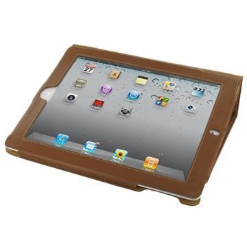 PDair Kirjamallinen läppäkotelo iPad 2 iPad 3 iPad 4 â" Ruskea