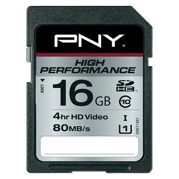 PNY SD16G10HIGPER80-EF High Performance SDHC Muistikortti 16Gt