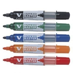 Pilot Whiteboard Pen V Board Round Tip 5-set