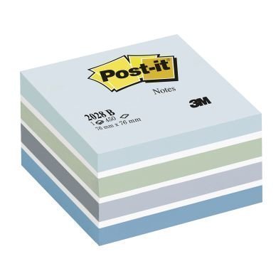 Post-it Kuutio 76x76 mm sininen/valkoinen