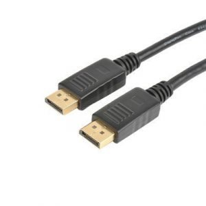 Prokord Displayport -kaapeli 20-nastan Näyttöporttiliitin Uros 20-nastan Näyttöporttiliitin Uros Musta 1m