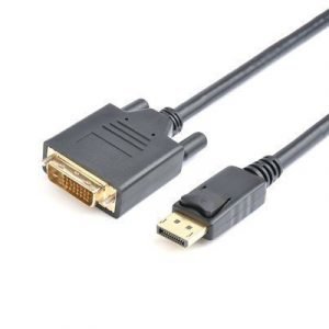 Prokord Displayport -kaapeli 20-nastan Näyttöporttiliitin Uros Dvi-d Single Link Uros Musta 1m