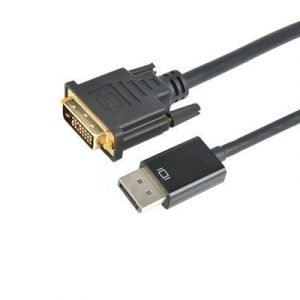 Prokord Displayport -kaapeli 20-nastan Näyttöporttiliitin Uros Dvi-d Single Link Uros Musta 5m