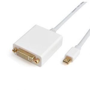 Prokord Displayport -kaapeli Mini Displayport Uros Dvi-d Dual Link Naaras Valkoinen 1m