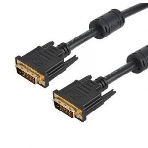 Prokord Dvi Kaapeli 24-nastainen Digitaalinen Dvi Uros Dvi-d Dual Link Uros Musta 15m