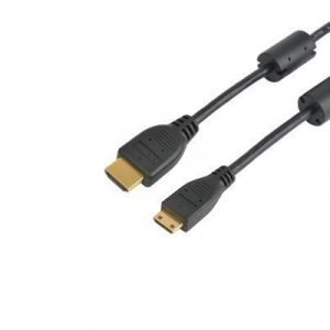 Prokord Hdmi-kaapeli 19-nastainen Hdmi Tyyppi A Uros 19-nastainen Mini Hdmi Tyyppi C Uros Musta 2m