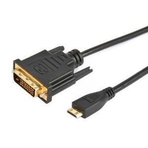 Prokord Hdmi-kaapeli 19-nastainen Mini Hdmi Tyyppi C Uros Dvi-d Dual Link Uros Musta 1m