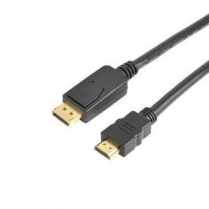 Prokord Hdmi-kaapeli 20-nastan Näyttöporttiliitin Uros 19-nastainen Hdmi Tyyppi A Uros Musta 0.5m