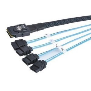 Prokord Sata-/sas-kaapeli 36 Pin 4i Mini Multilane Sas (sff-8087) Uros 4x 7 Pin Serial Ata Naaras Punainen 0.5m