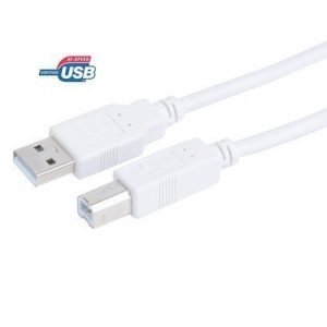 Prokord Usb-kaapeli 4-nastainen Usb Tyyppi A Uros 4-nastainen Usb Tyyppi B Uros Valkoinen Usb / Usb 2.0 2m