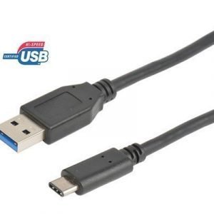 Prokord Usb-kaapeli Tyypin C Usb Uros 9 Pin Usb Type A Uros Musta Usb 3.1 1m