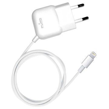 Puro Lightning-Matkalaturi iPhone 6S Plus iPhone 6 / 6S iPhone 5S Valkoinen