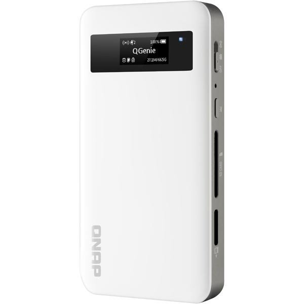 QNAP QG-103N kannettava NAS sis.rak. 3000mAh akku AP SSD valk