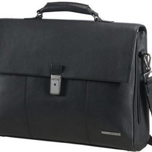 Samsonite Equinox Briefcase 15.6tuuma Nahka Musta