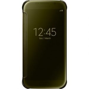 Samsung Clear View Cover Ef-zg920b Läppäkansi Matkapuhelimelle Samsung Galaxy S6 Kulta