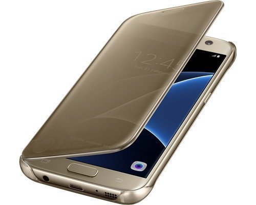 Samsung Clear View Cover Ef-zg930 Läppäkansi Matkapuhelimelle Samsung Galaxy S7 Kulta