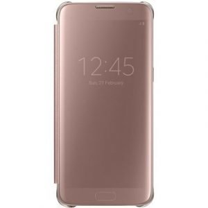 Samsung Clear View Cover Ef-zg935 Läppäkansi Matkapuhelimelle Samsung Galaxy S7 Edge Gold Pink