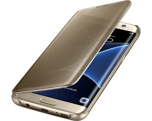 Samsung Clear View Cover Ef-zg935 Läppäkansi Matkapuhelimelle Samsung Galaxy S7 Edge Kulta