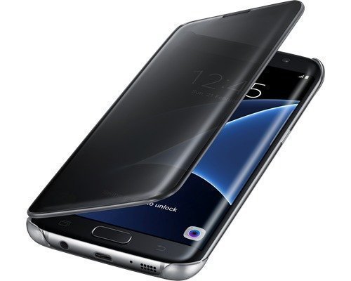 Samsung Clear View Cover Ef-zg935 Läppäkansi Matkapuhelimelle Samsung Galaxy S7 Edge Musta