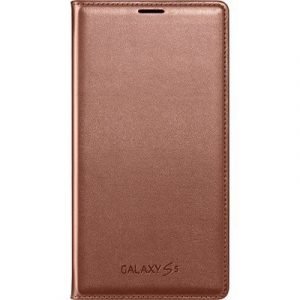 Samsung Flip Wallet Ef-wg900 Läppäkansi Matkapuhelimelle Samsung Galaxy S5/s5 Neo Ruusun Kulta
