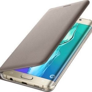 Samsung Flip Wallet Ef-wg928p Läppäkansi Matkapuhelimelle Samsung Galaxy S6 Edge+ Kulta