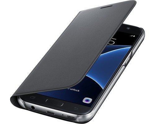 Samsung Flip Wallet Ef-wg930 Läppäkansi Matkapuhelimelle Samsung Galaxy S7 Musta