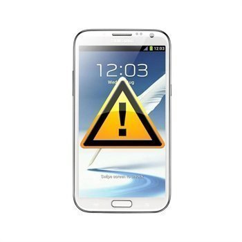 Samsung Galaxy Note 2 N7100 Keskikuori Korjaus Valkoinen