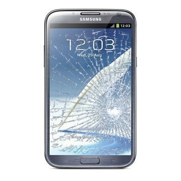 Samsung Galaxy Note 2 N7100 N7105 CDMA Näytön Lasin Korjaus Harmaa