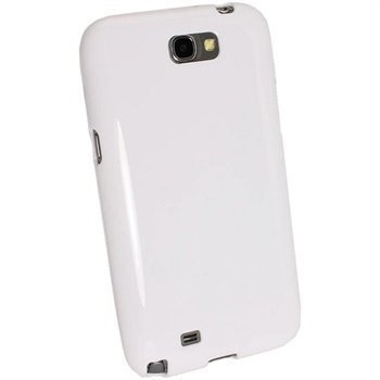 Samsung Galaxy Note 2 N7100 iGadgitz Glossy TPU Case White