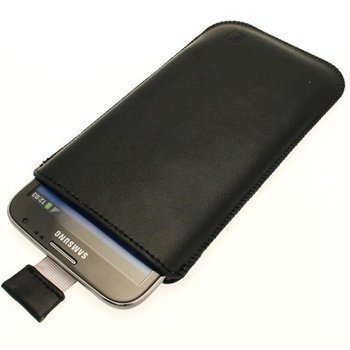 Samsung Galaxy Note 2 N7100 iGadgitz Nahkakotelo Musta