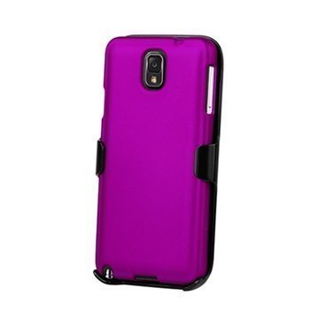 Samsung Galaxy Note 3 N9000 Beyond Cell 3in1 Yhdistelmäkotelo Violetti / Musta