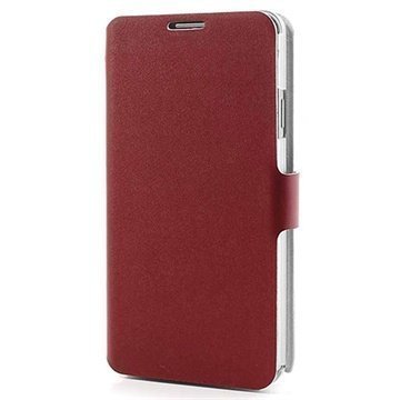 Samsung Galaxy Note 3 N9000 Doormoon Wallet Nahkakotelo Punainen