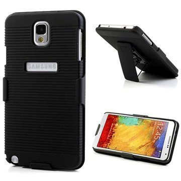 Samsung Galaxy Note 3 N9000 N9005 Kickstand Holster Case Black