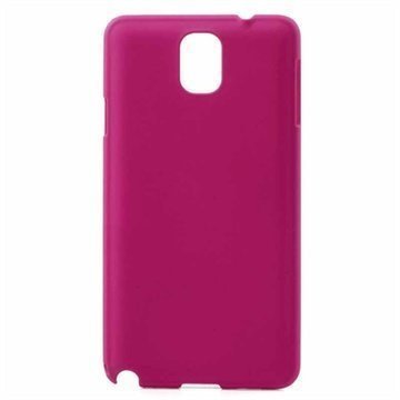 Samsung Galaxy Note 3 N9000 N9005 Kumipintainen Napsautuskotelo Kuuma Pinkki