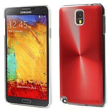 Samsung Galaxy Note 3 N9000 N9005 Loista Alumiininen Kuori Punainen