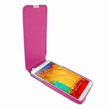 Samsung Galaxy Note 3 N9000 N9005 Piel Frama iMagnum Leather Case Fuchsia