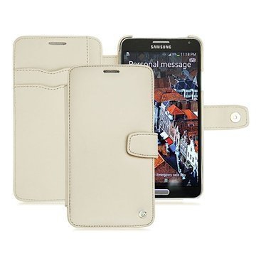 Samsung Galaxy Note 3 Noreve Tradition B Lompakkomallinen Nahkakotelo Beige