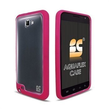 Samsung Galaxy Note N7000 Beyond Cell AquaFlex TPU-Suojakotelo Kuuma Pinkki / Kirkas