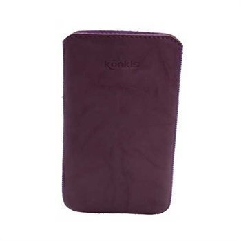 Samsung Galaxy Note N7000 Konkis Leather Case Washed Purple