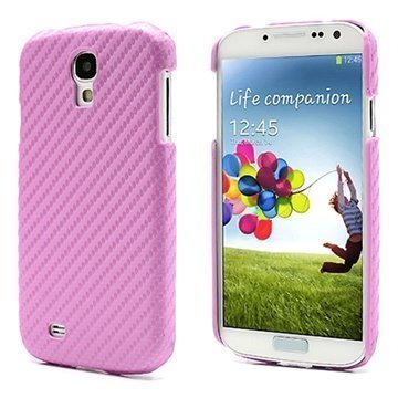 Samsung Galaxy S4 I9500 I9505 Kovasuoja Hiilen Pinkki