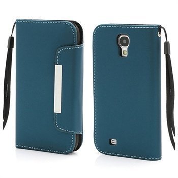 Samsung Galaxy S4 I9500 Wallet Nahkakotelo Vihreä