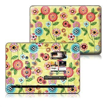 Samsung Galaxy Tab 10.1 Button Flowers Skin