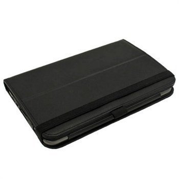 Samsung Galaxy Tab 2 7.0 P3100 P3110 iGadgitz PU-Nahkakotelo Musta