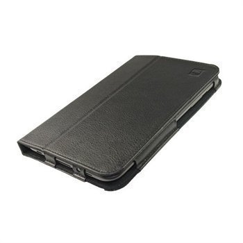 Samsung Galaxy Tab 2 P3100 P3110 iGadgitz Portfolio Nahkakotelo Musta