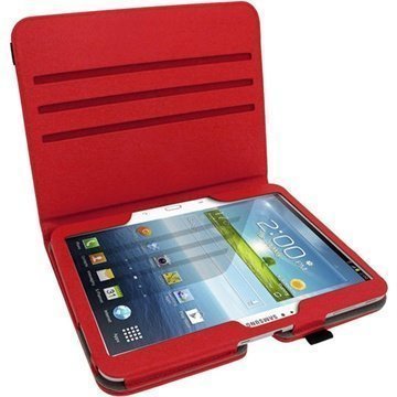 Samsung Galaxy Tab 3 10.1 P5200 P5210 iGadgitz PU Leather Case Red