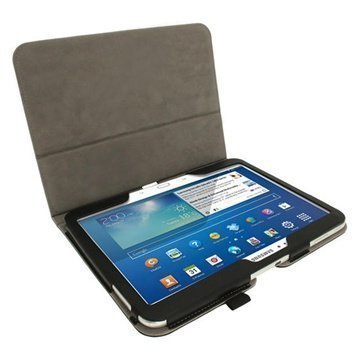 Samsung Galaxy Tab 3 10.1 P5200 P5210 iGadgitz Portfolio PU Leather Case Black