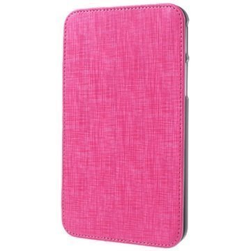 Samsung Galaxy Tab 3 7.0 P3200 P3210 Hand Strap Folio Nahkakotelo Kuuma Pinkki