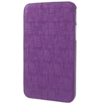 Samsung Galaxy Tab 3 7.0 P3200 P3210 Hand Strap Folio Nahkakotelo Violetti