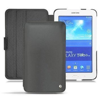 Samsung Galaxy Tab 3 Lite 7.0 Noreve Tradition Flip Nahkakotelo Musta