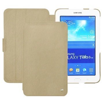 Samsung Galaxy Tab 3 Lite 7.0 Noreve Tradition Läpällinen Nahkakotelo Beige